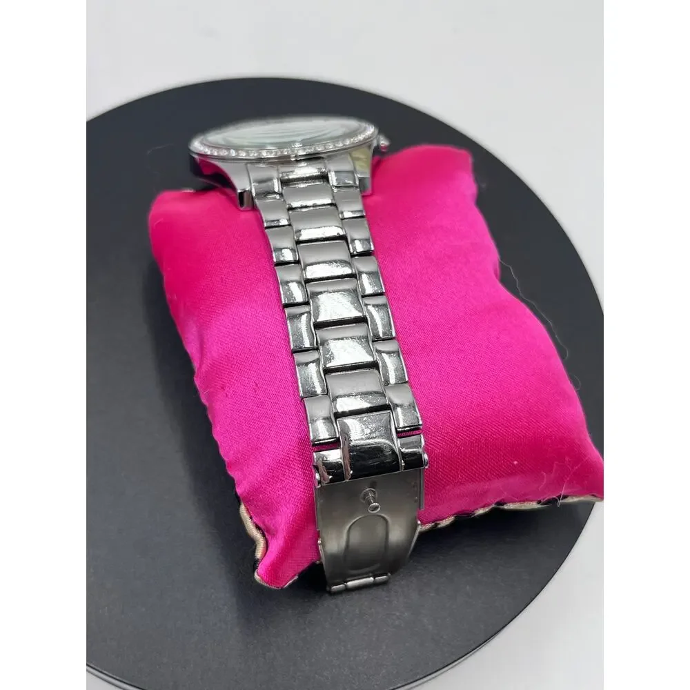 Betsey Johnson Women's BJ4128 Crystals Bezel Stainless Steel‎ Bracelet Watch